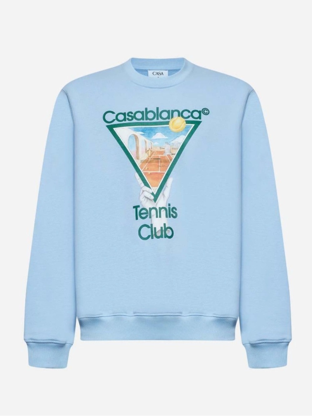 Casablanca Metaphysical Sweatshirt Light Blue Tennis Icon Men’s Medium